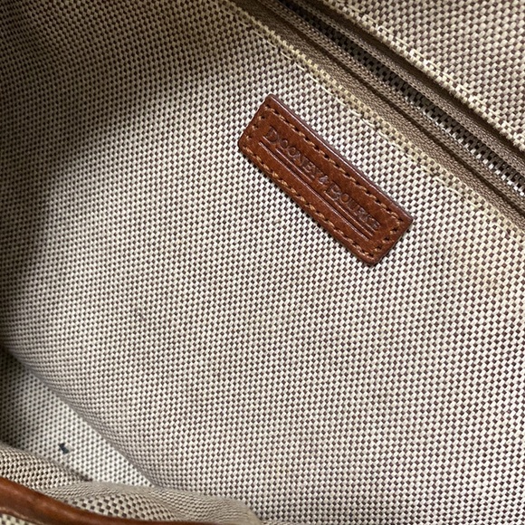 Shadow D&B Satchel Black Brown Logo Monogram Shoulder Bag Hand Bag - Picture 12 of 16